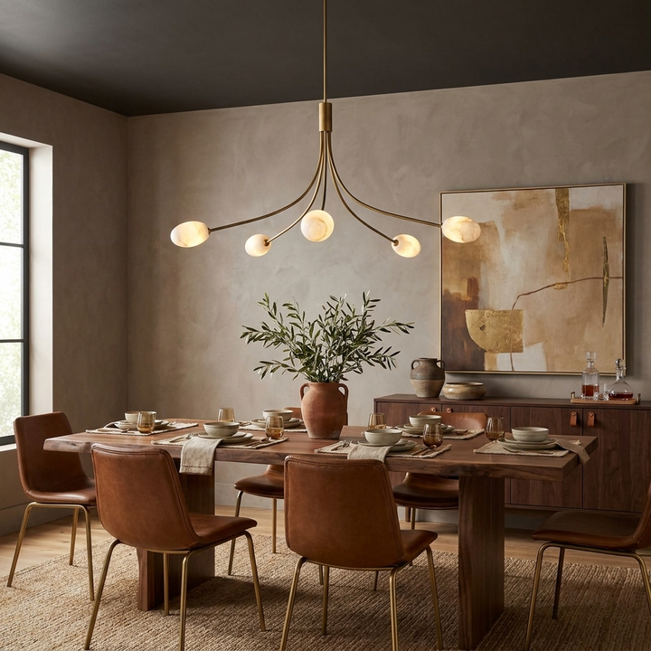 Dahlia Alabaster Chandelier