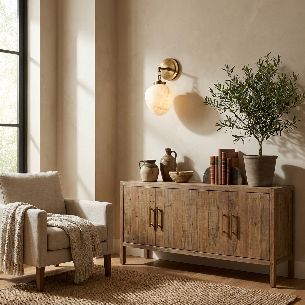 Calyx Alabaster Wall Sconce