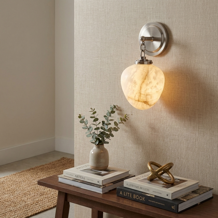 Calyx Alabaster Wall Sconce