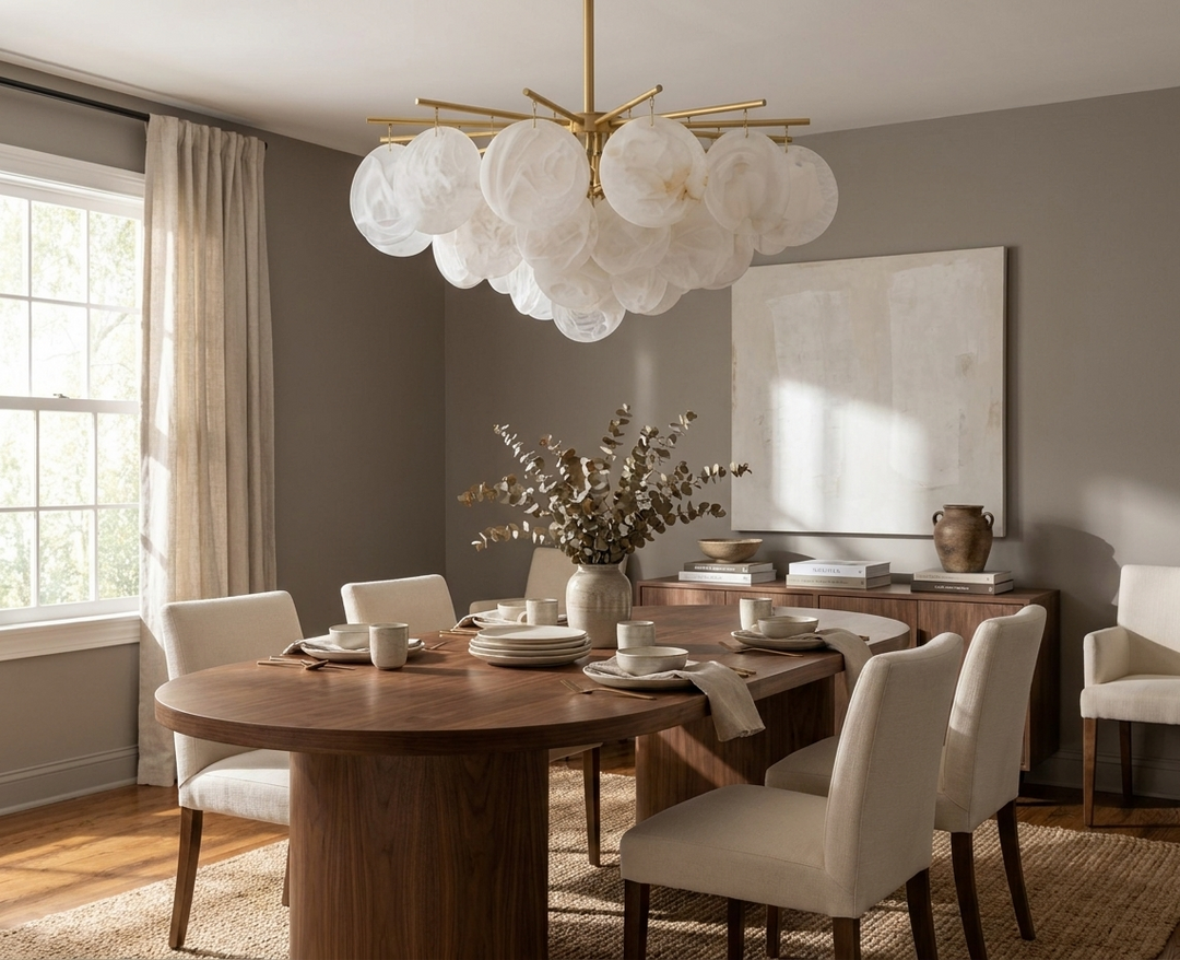 Urchin Alabaster Chandelier