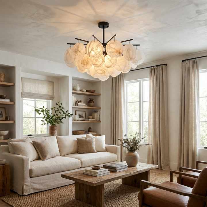 Urchin Alabaster Chandelier