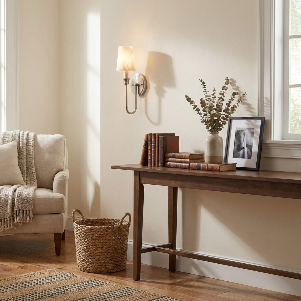 Harp Alabaster Wall Sconce