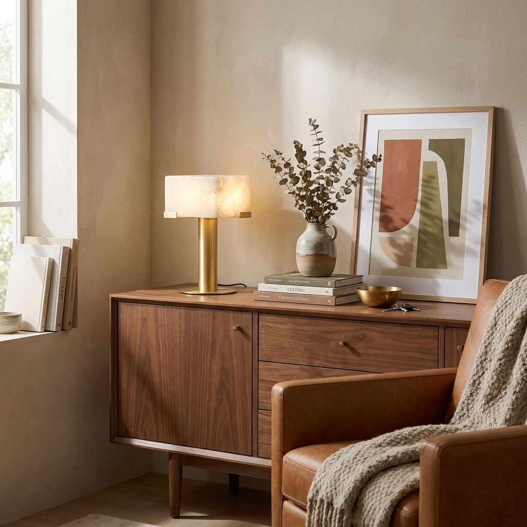 Monolith Alabaster Table Lamp