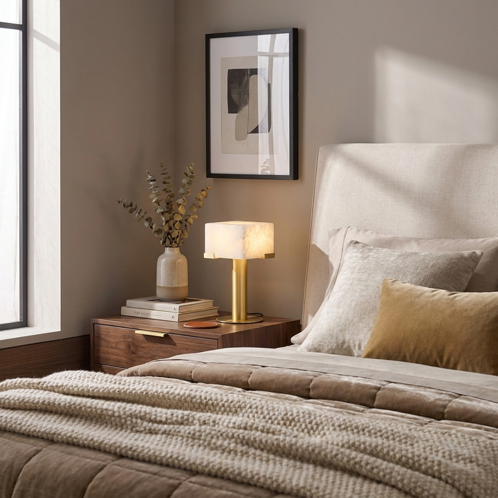 Monolith Alabaster Table Lamp