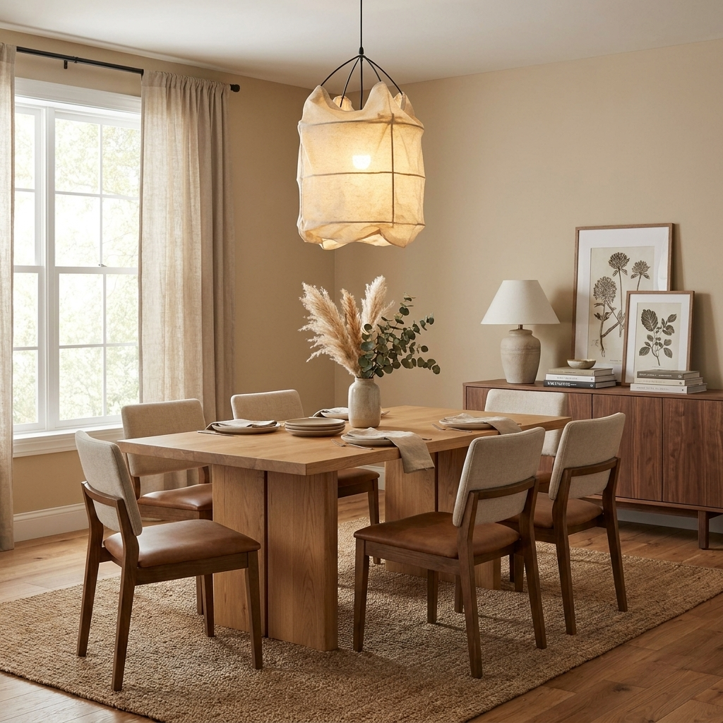 Cocoon Fabric Cage Pendant Lamp