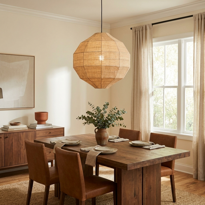 Facet Fabric Pendant Lamp