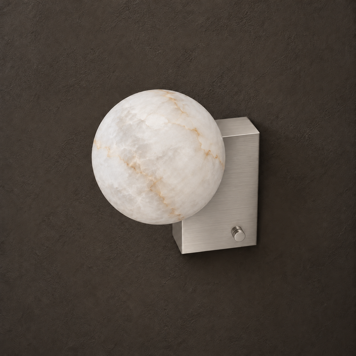 Spanish Alabaster Globe Wall Sconce