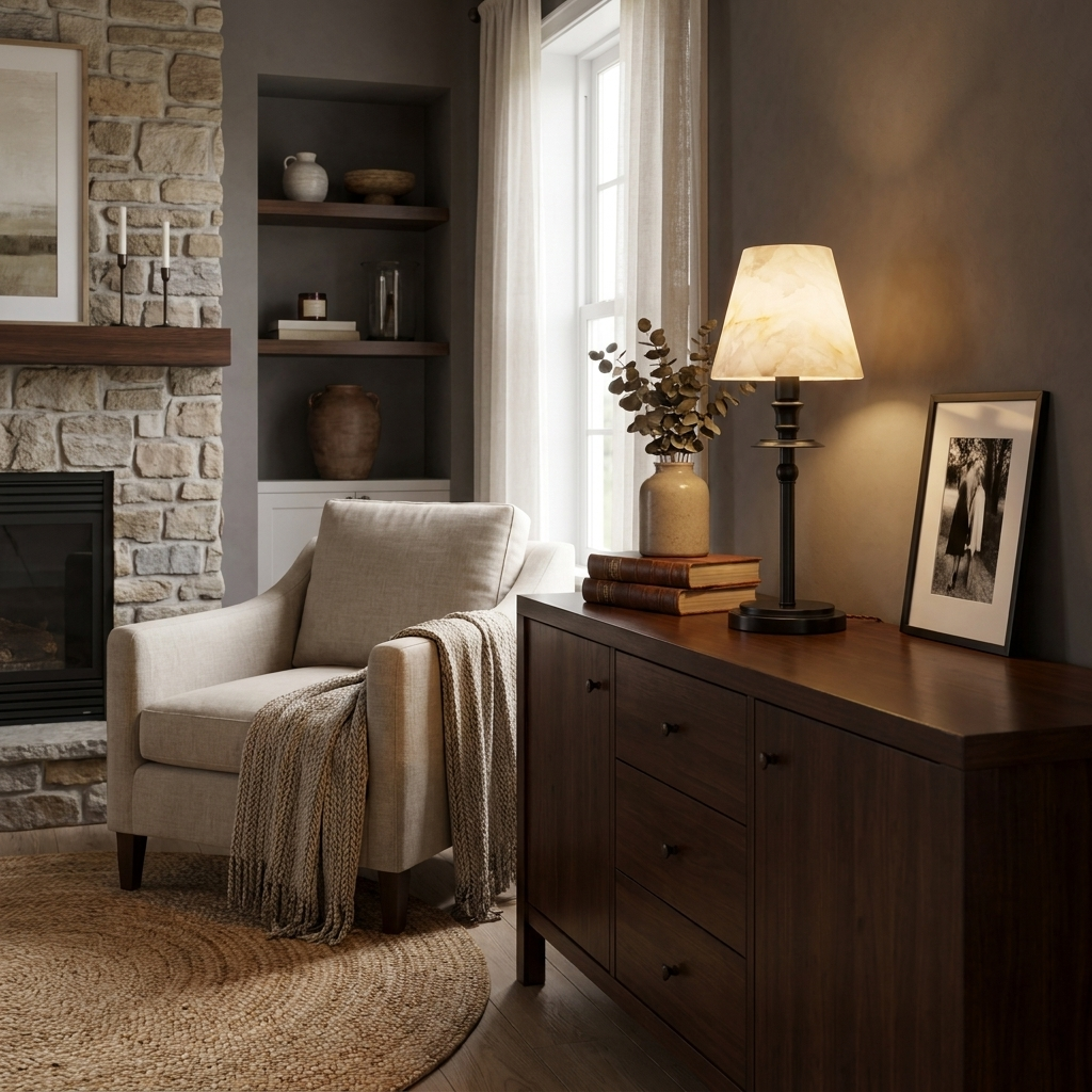 Pellisane Alabaster Shade Table Lamp