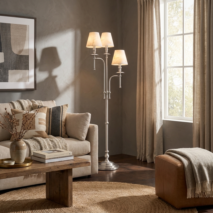Pellisane Alabaster Shade Floor Lamp