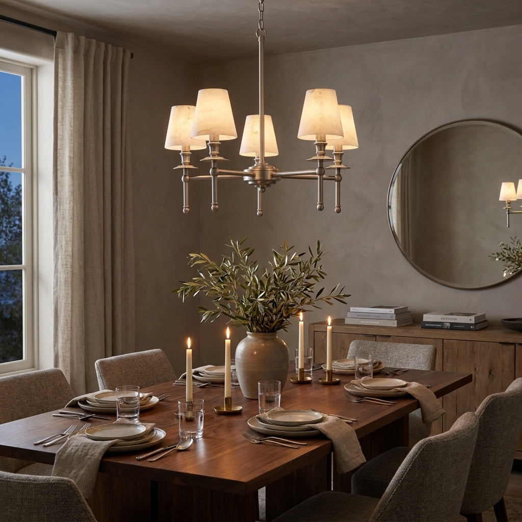 Pellisane Alabaster Shade Chandelier