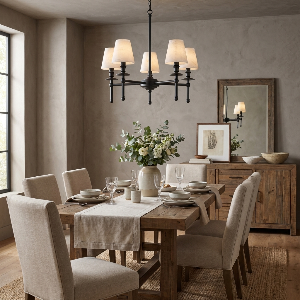 Pellisane Alabaster Shade Chandelier