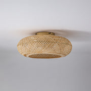 19.7″ Bamboo With Remote Ceiling Fan Light