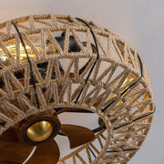 Twine With Remote Ceiling Fan Lamp - Vakkerlight