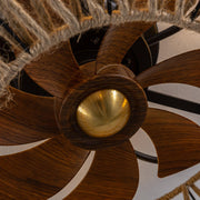 Twine With Remote Ceiling Fan Lamp - Vakkerlight