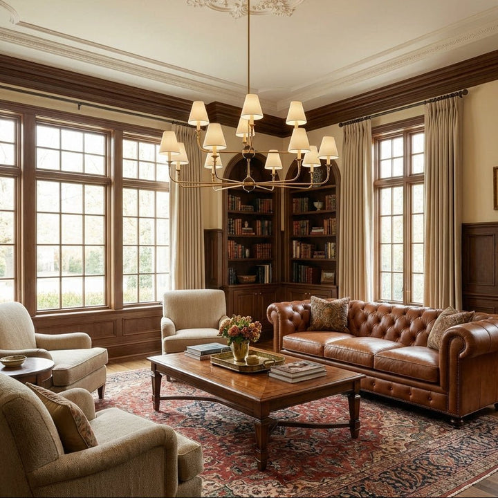 Astris Brass Chandelier - Vakkerlight