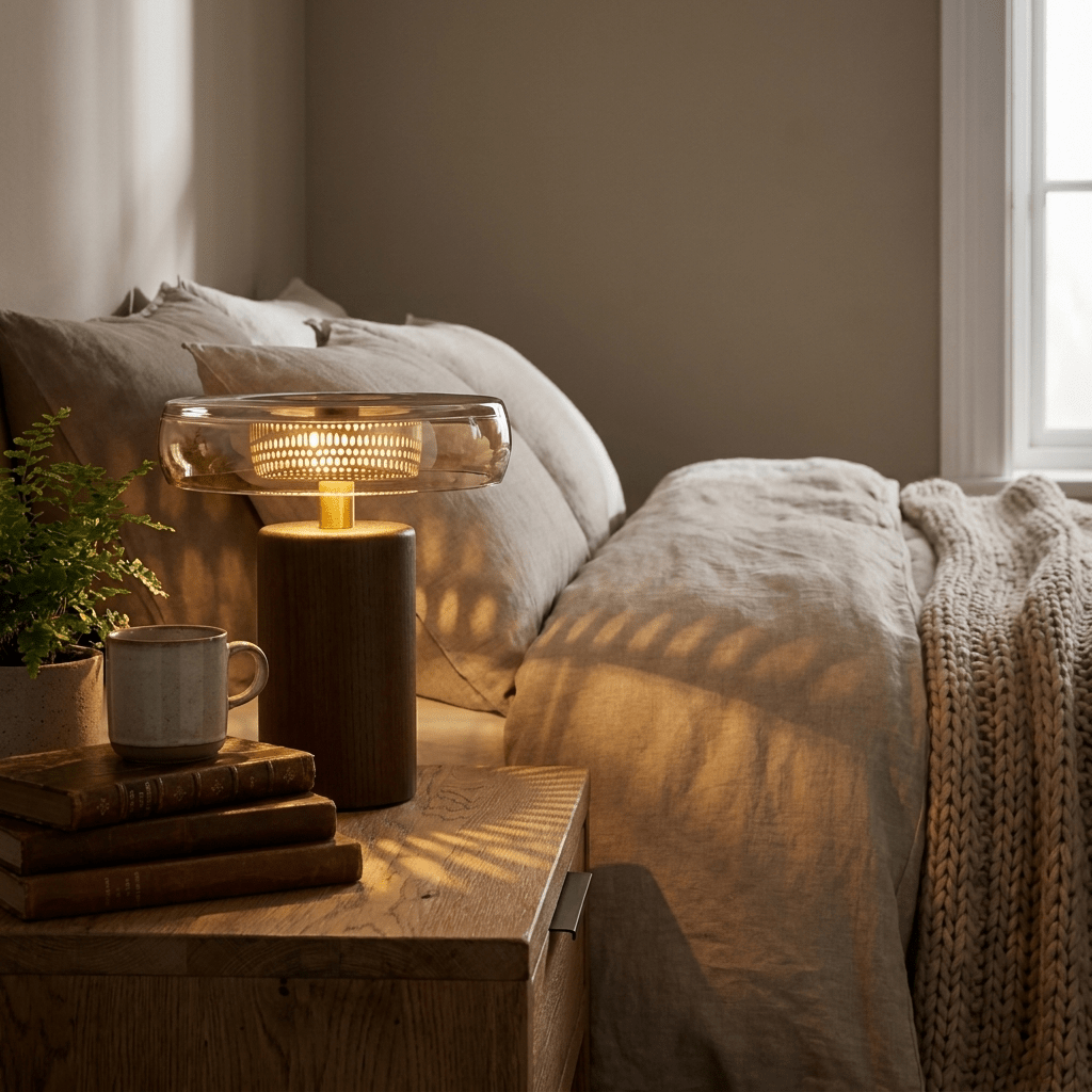 Cognac Disc Table Lamp - Vakkerlight