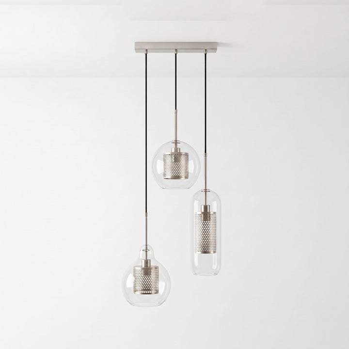Gecombineerde Chiswick glazen hanglamp 