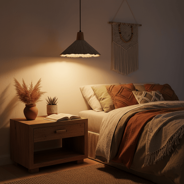 Concrete Pleated Pendant Lamp - Vakkerlight