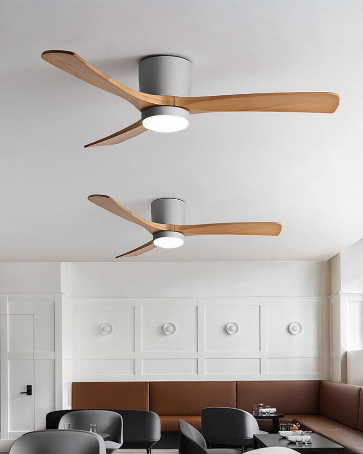 Nordic Wooden 42"/48"/52" Ceiling Fan Light - Vakkerlight