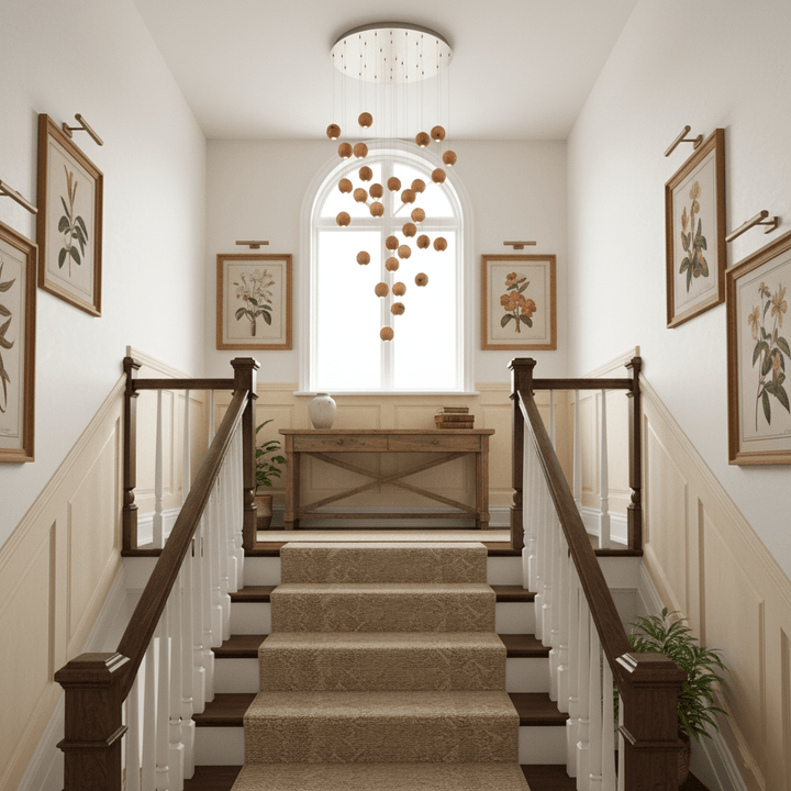 Wooden Orb Sphere Cluster Pendant Light - Vakkerlight