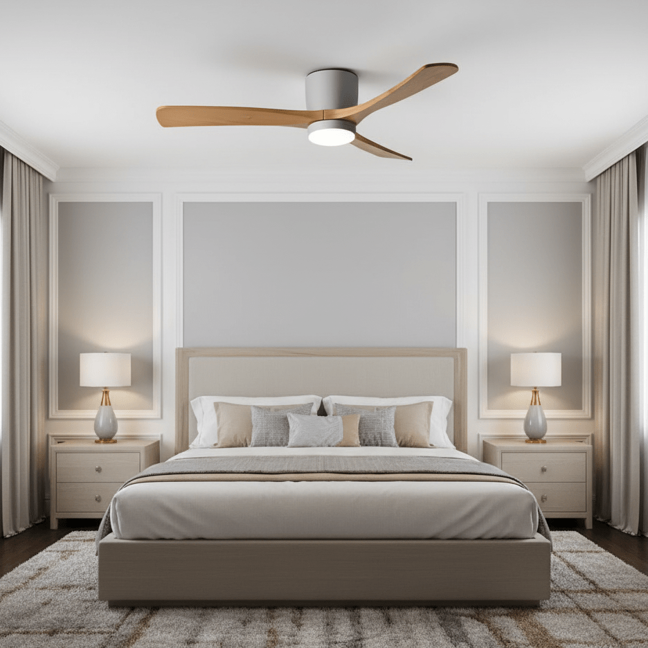 Nordic Wooden 42"/48"/52" Ceiling Fan Light - Vakkerlight