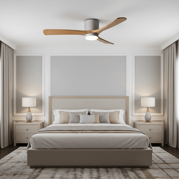 Nordic Wooden 42"/48"/52" Ceiling Fan Light - Vakkerlight