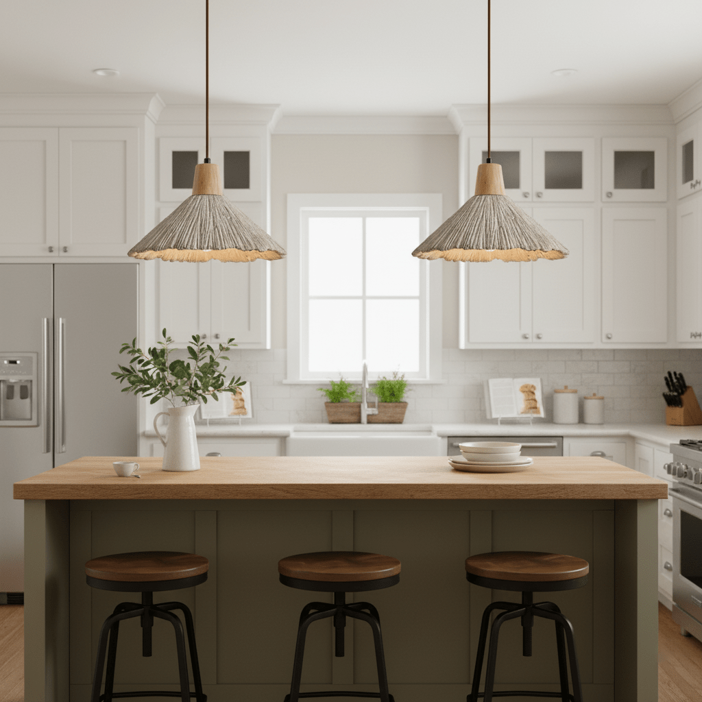 Concrete Pleated Pendant Lamp - Vakkerlight