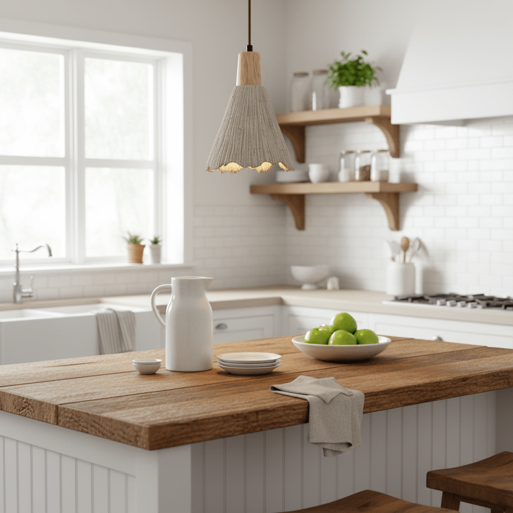 Concrete Pleated Pendant Lamp - Vakkerlight