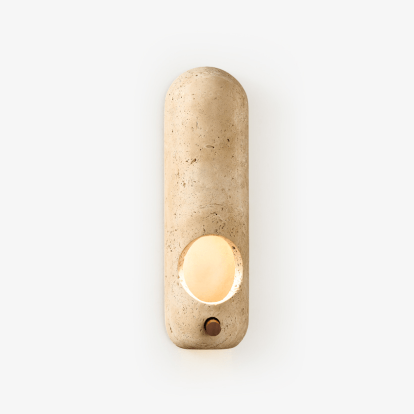 Travertine Oval Wall Sconce - Vakkerlight
