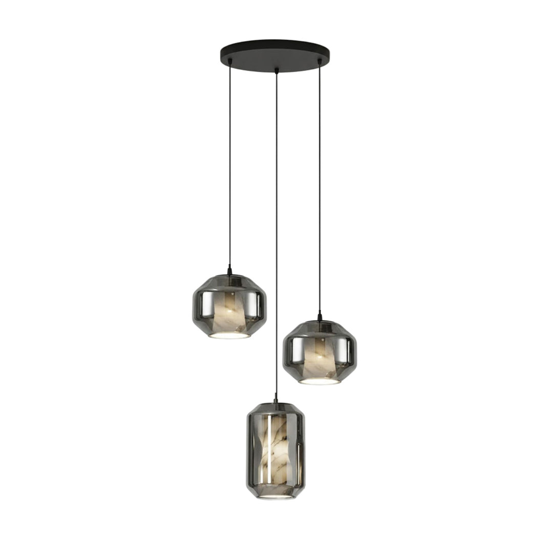 Alabaster Glass Cylinder Pendant Light - Vakkerlight
