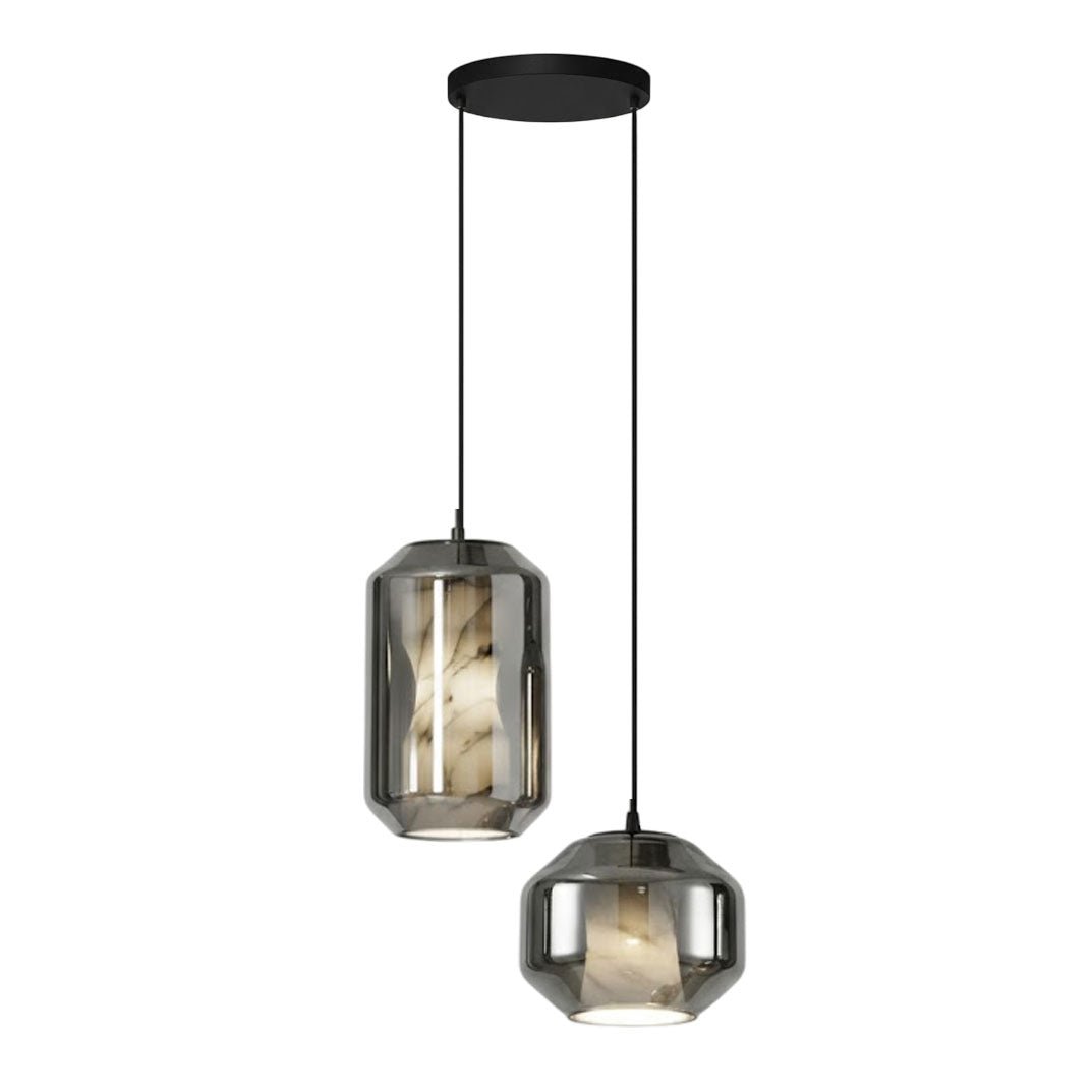 Alabaster Glass Cylinder Pendant Light - Vakkerlight