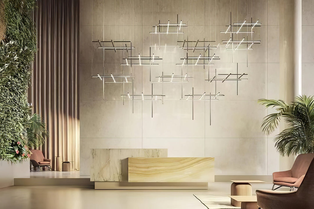 Geometric Linear Grid Pendant Lamp - Vakkerlight
