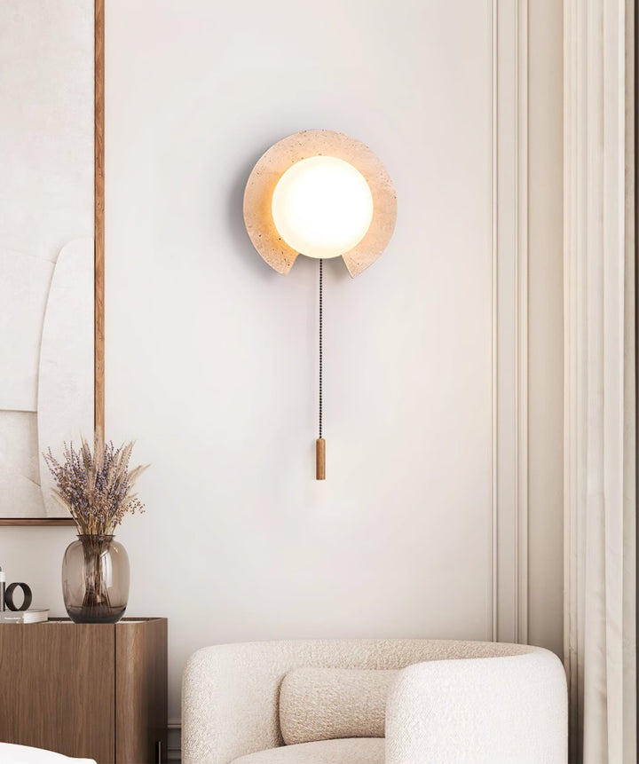 Solclip Travertine Wall Light - Vakkerlight