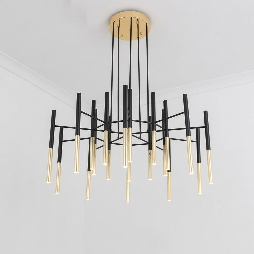 Metal Tubular Chandelier