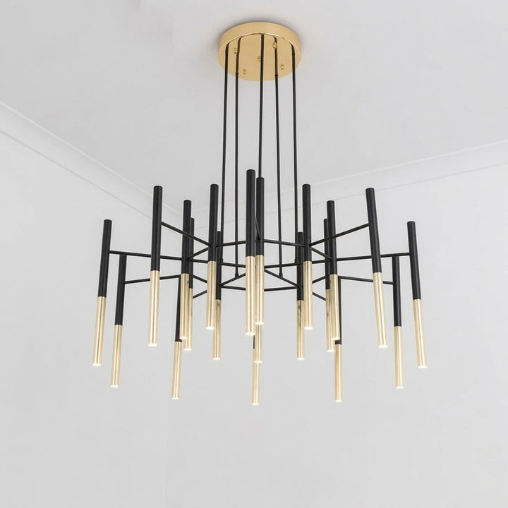 Metal Tubular Chandelier