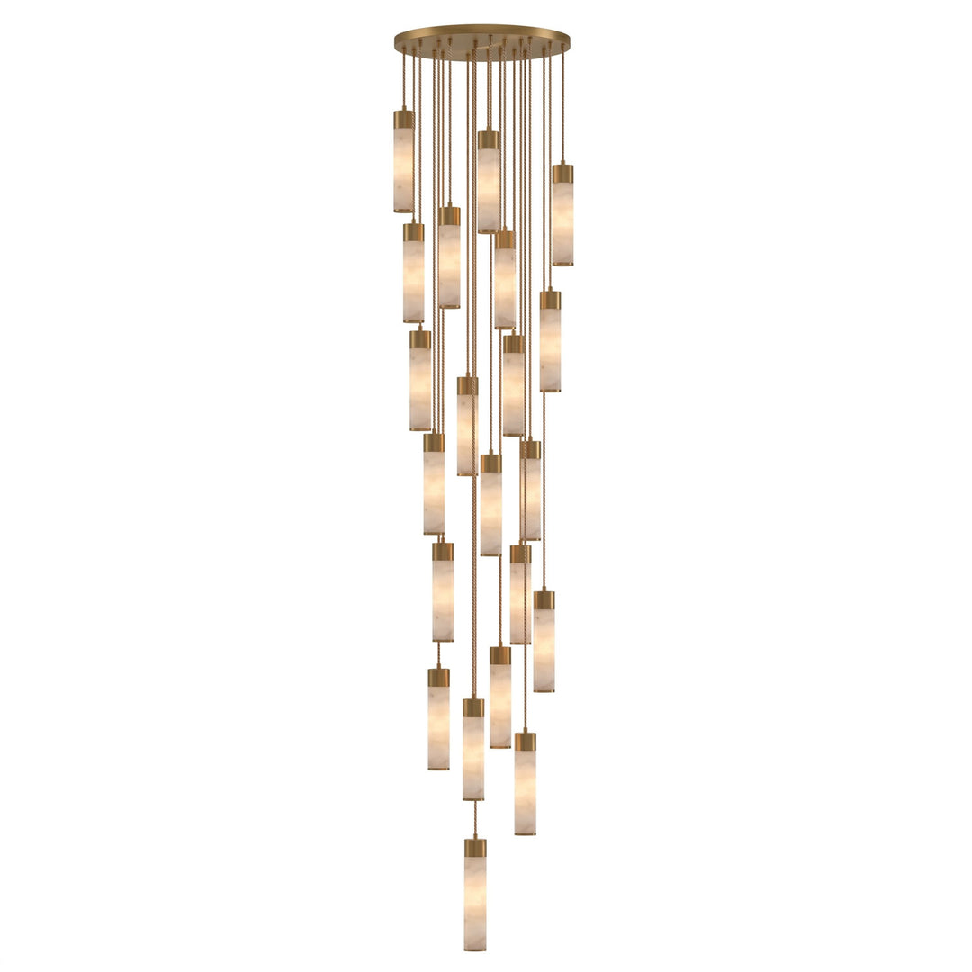 Alabaster Tala Brass Pendant Lamp - Vakkerlight
