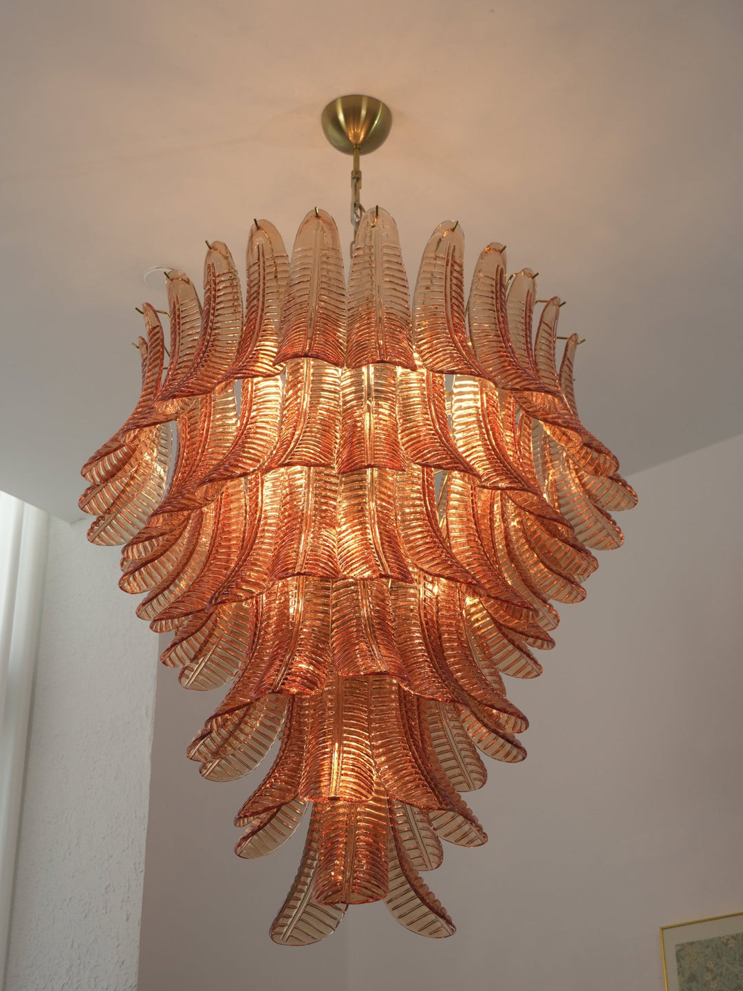 Amber Leaf Cascade Chandelier - Vakkerlight