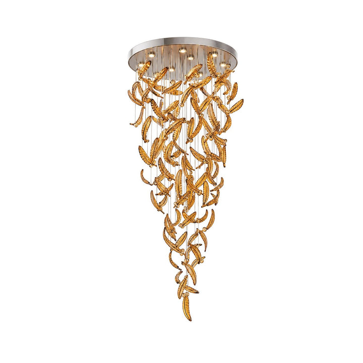 Glass Feathers Flying Chandelier - Vakkerlight