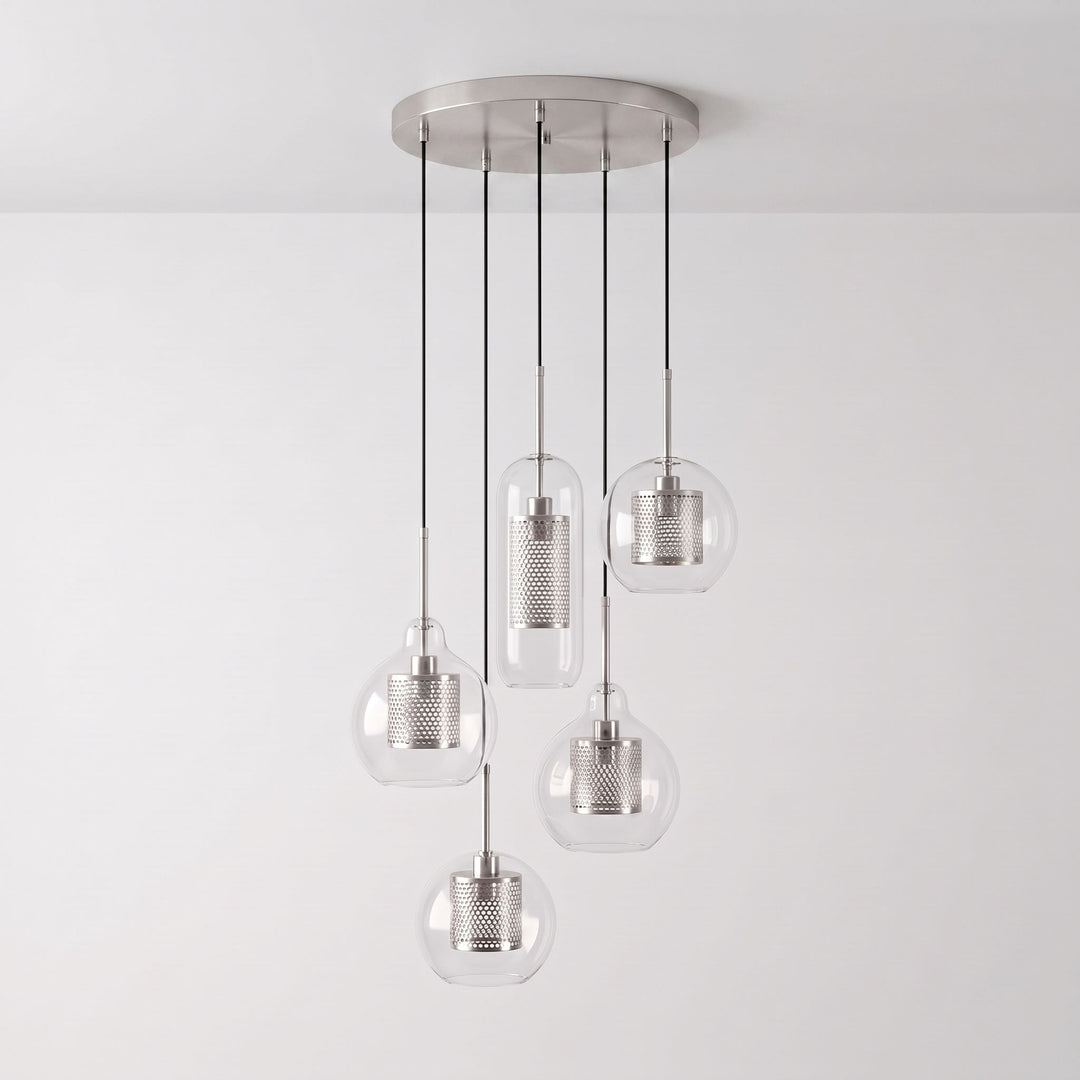 Gecombineerde Chiswick glazen hanglamp 