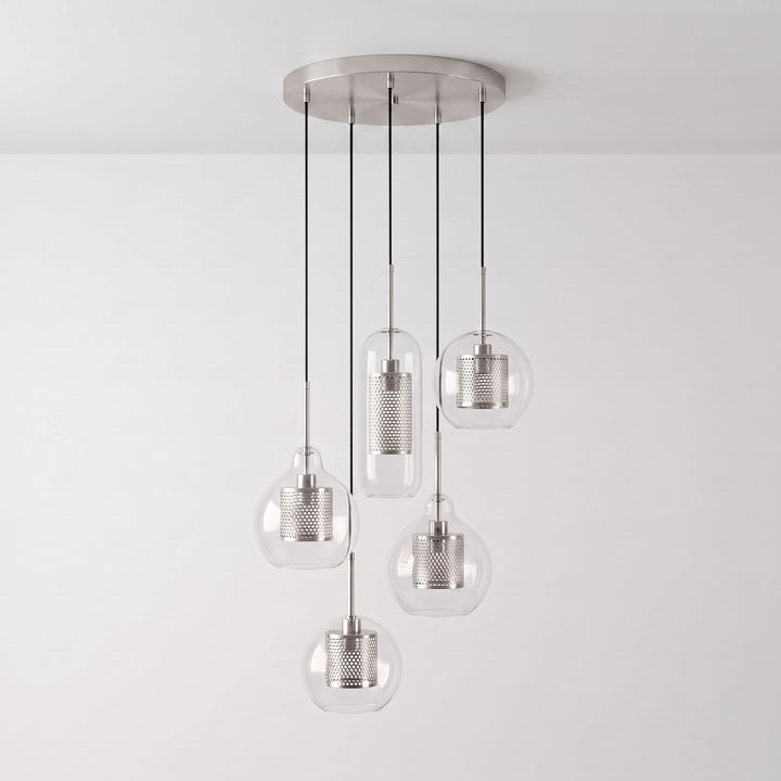 Gecombineerde Chiswick glazen hanglamp 