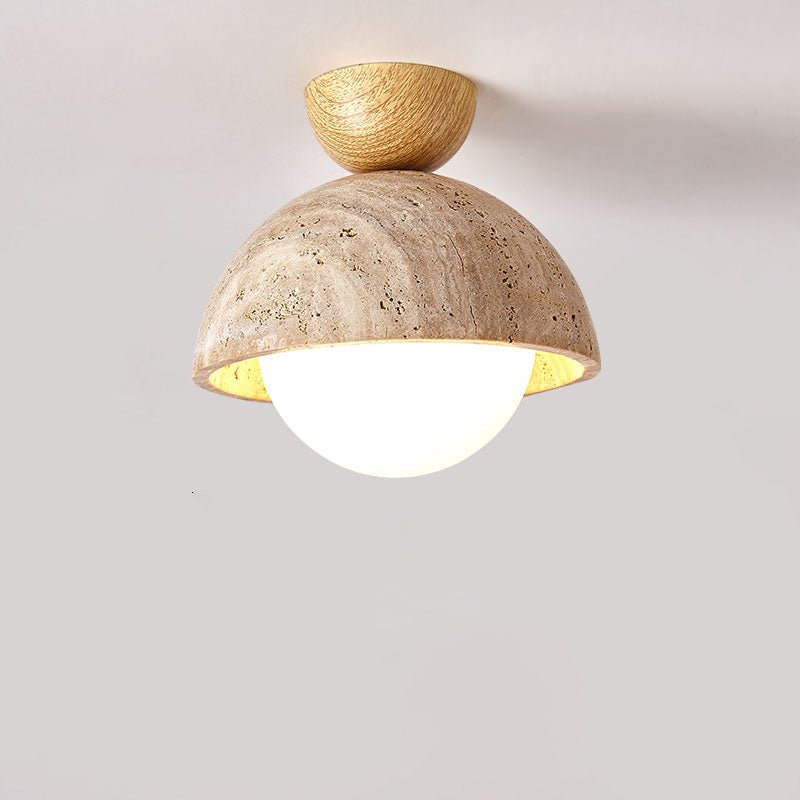 Flore Travertine Bud Ceiling Light - Vakkerlight