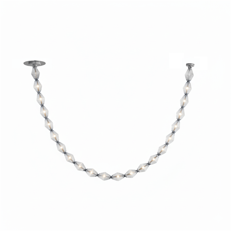 Glass Chain Chandelier - Vakkerlight