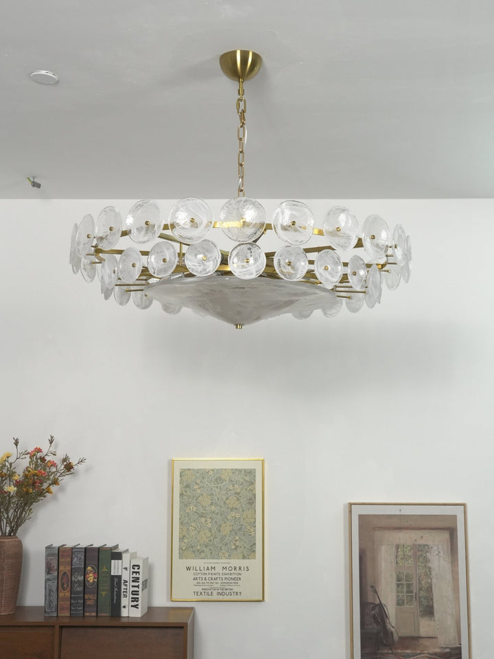 Solaris Disc Murano Chandelier - Vakkerlight