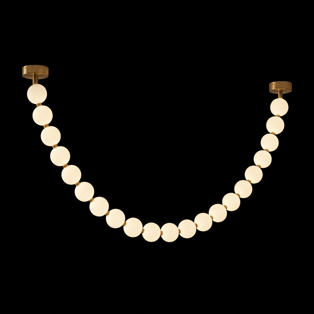 Pearl Glass Necklace Balls Chandelier - Vakkerlight