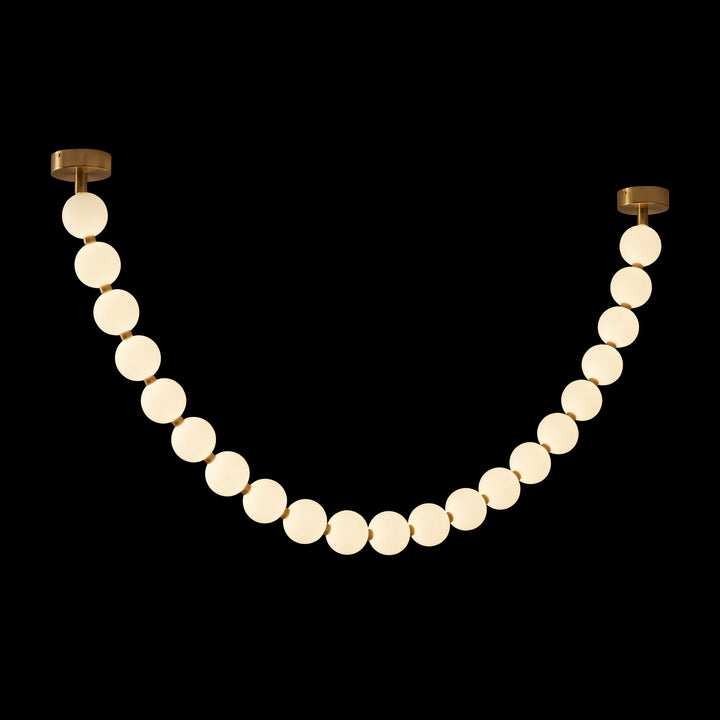 Pearl Glass Necklace Balls Chandelier - Vakkerlight