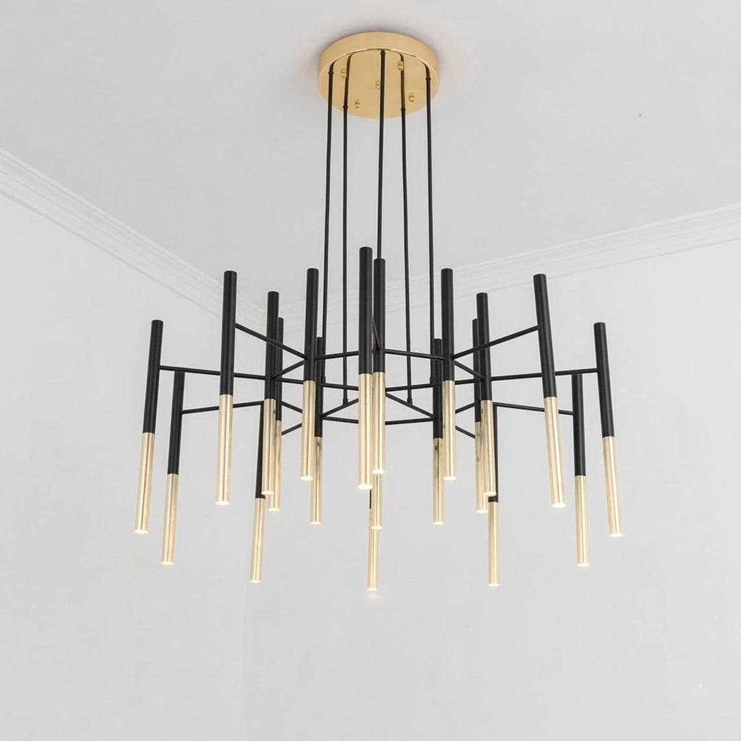 Metal Tubular Chandelier
