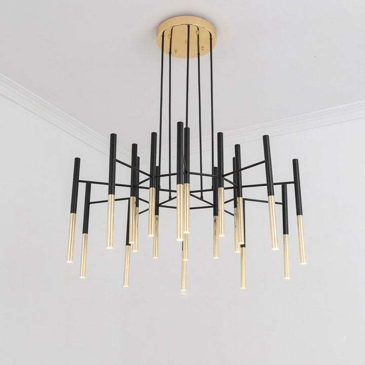 Metal Tubular Chandelier