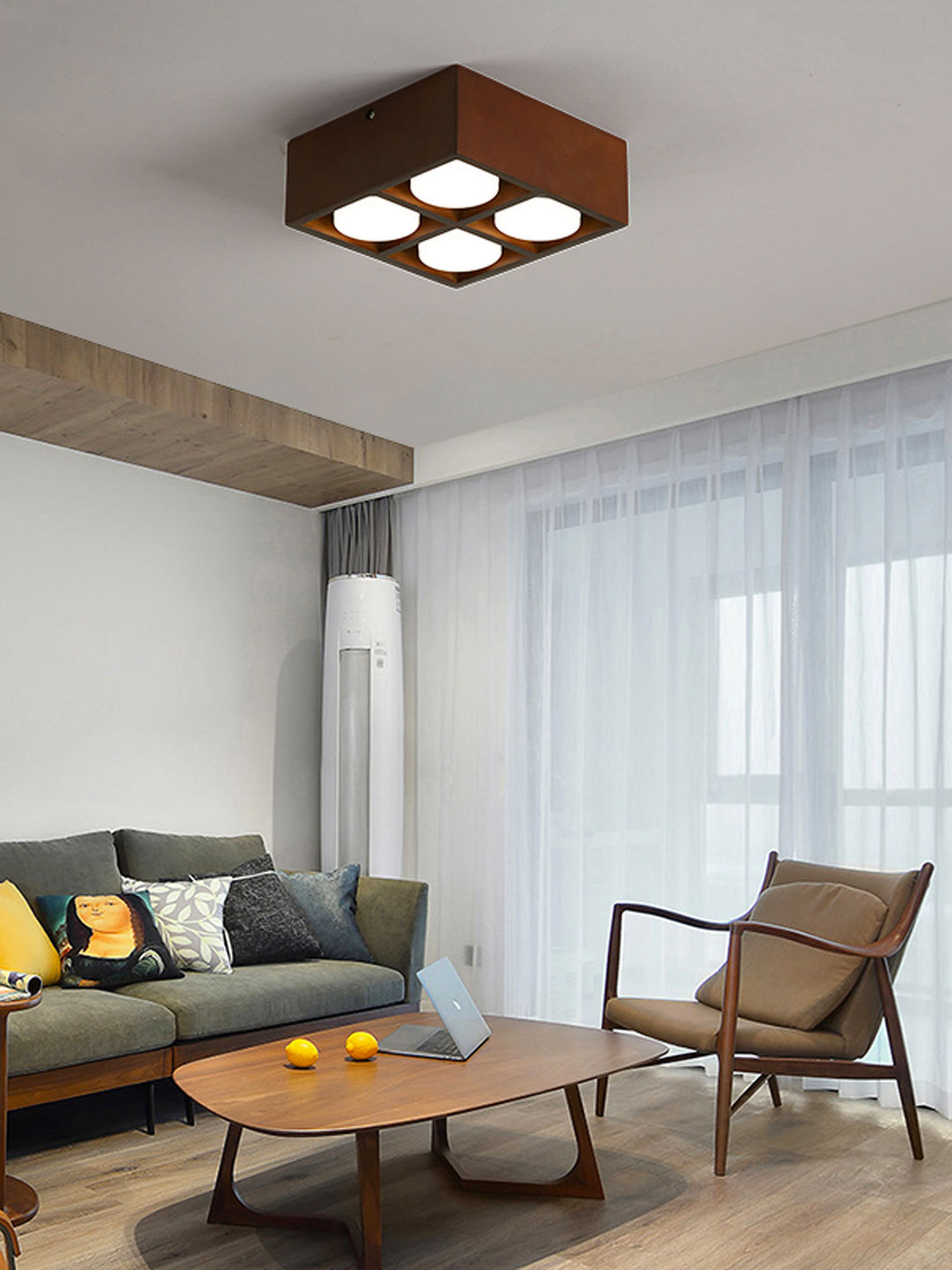 Cobra Wood Ceiling Light - Vakkerlight