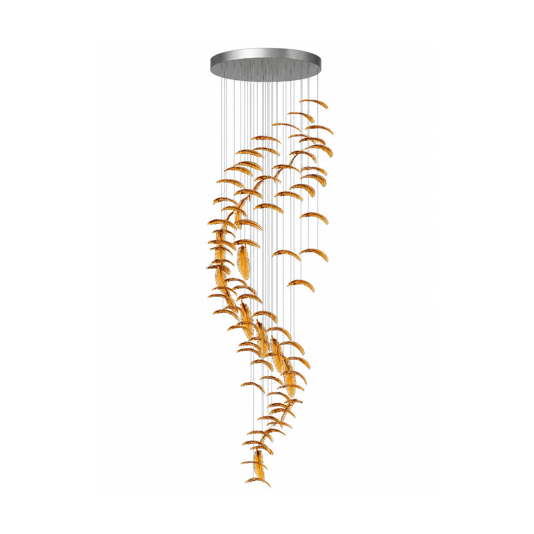 Glass Feathers Flying Chandelier - Vakkerlight