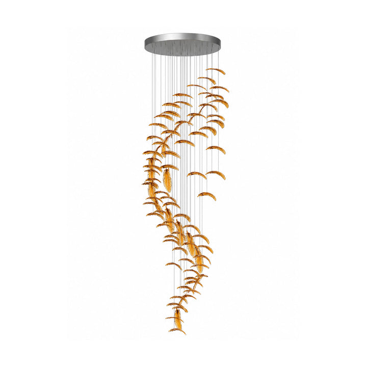Glass Feathers Flying Chandelier - Vakkerlight
